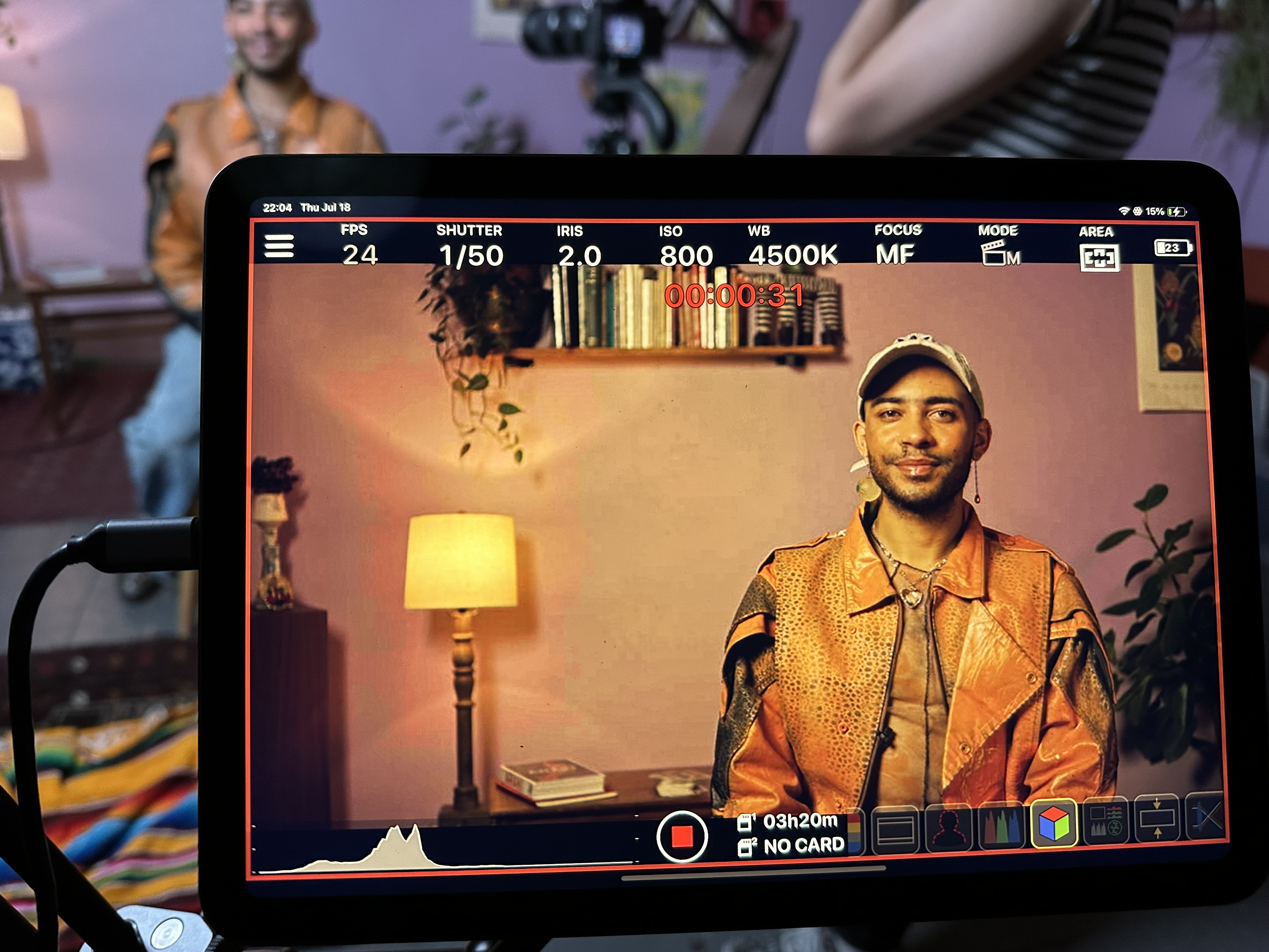 Behind the scenes commercial production