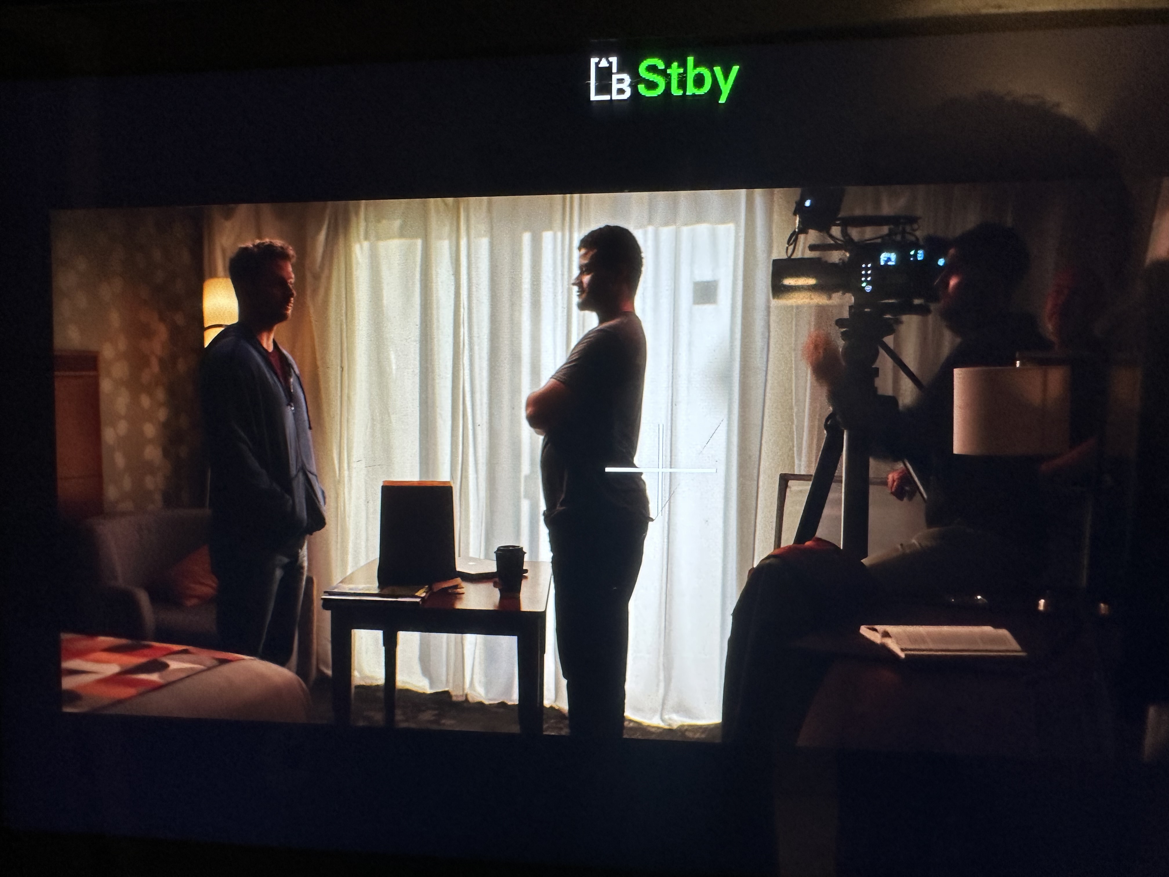 Behind the scenes location work