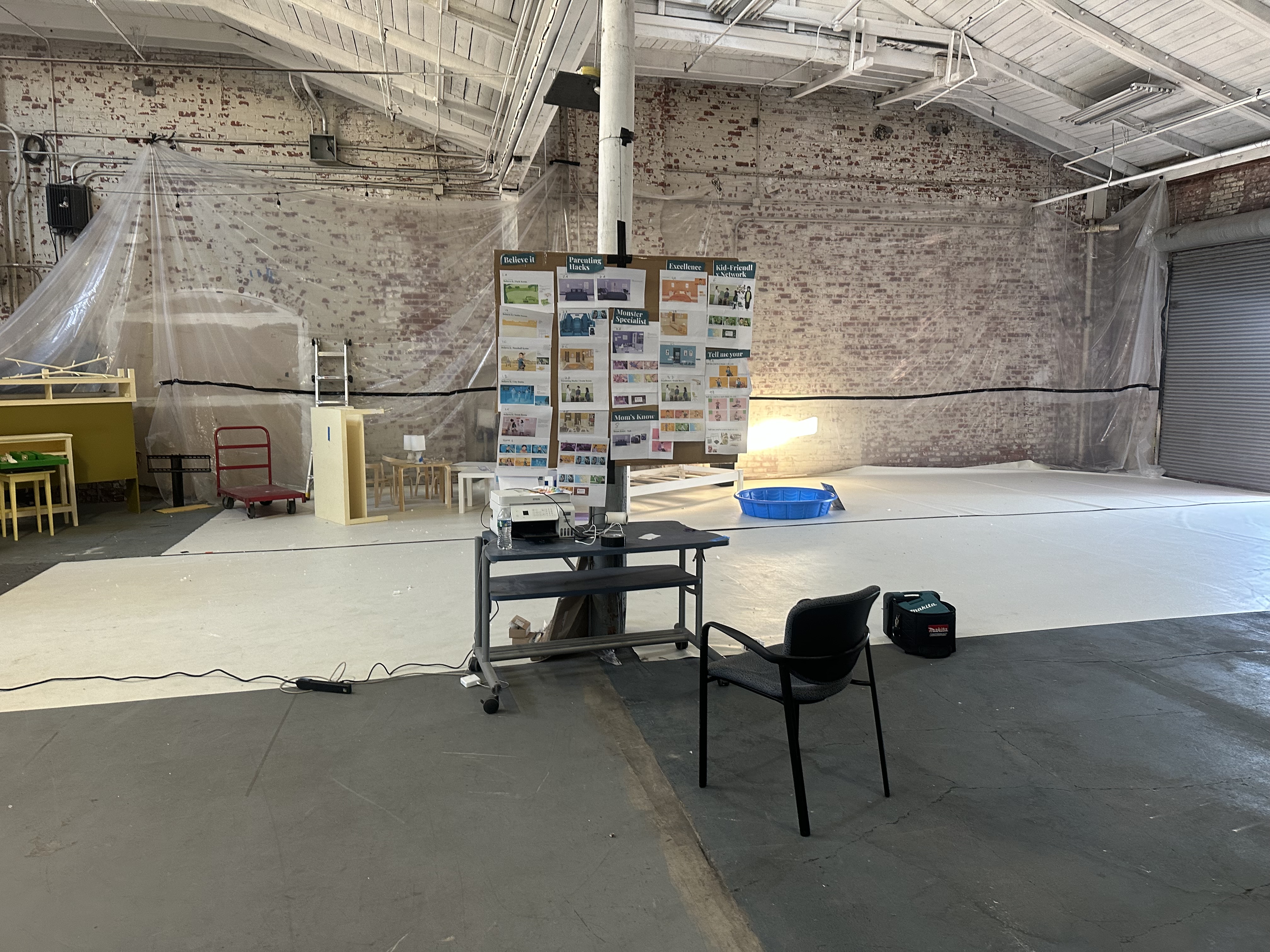 Behind the scenes production